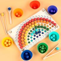 Juego Educativo Montessori Con Cuentas De Madera Para Niños Juguete De Resolución De Puzzles Para Bebés Y Niñas Educativo Para El Aprendizaje Temprano - details 6
