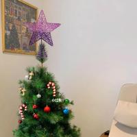 Estrella Superior del Árbol de Navidad, brillante para decoración del Árbol de Navidad, adornan del ambiente festivo, 20 cm - details 1