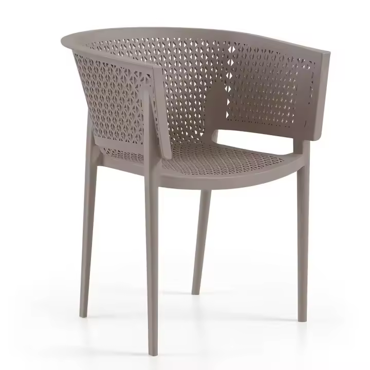 Sillón BILL, apilable,  polipropileno tórtora - 1