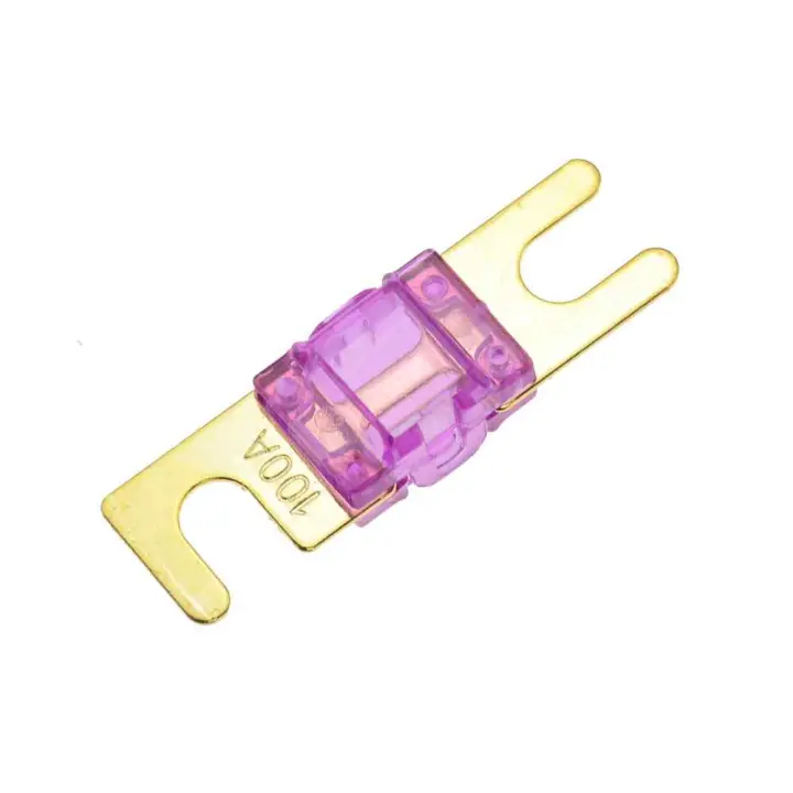 AUTOZOCO Fusible MIDI Mini ANL Para Vehículo 32V DC Para Sistema Audio - Apto para automóviles, camiones, furgonetas, autobuses, caravanas - 100A - 1