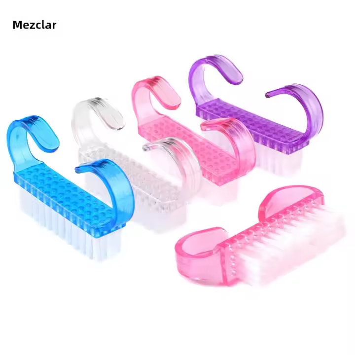 100Pcs Cepillos De Uñas Para Arte De Uñas Y Limpieza De Polvo De Acrílico Herramientas De Cuidado De Uñas Angulares Suaves Para Manicura - 1