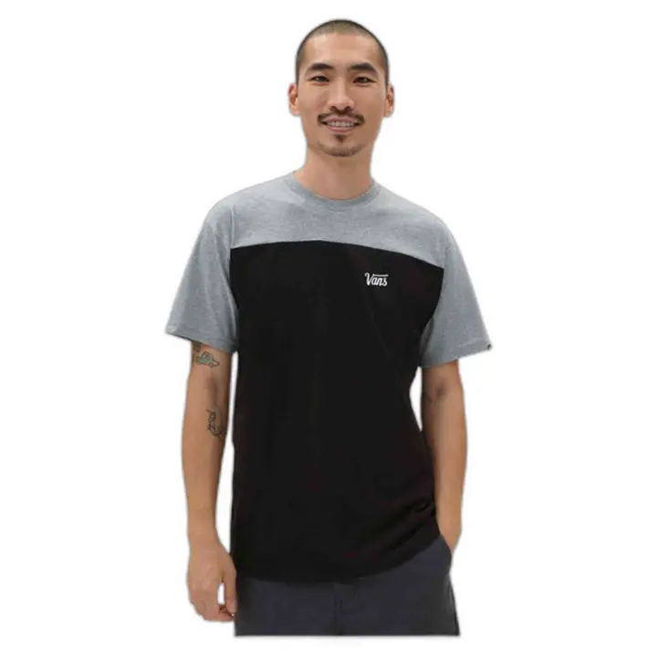 Camiseta de Manga Corta Vans Block para hombre en color gris - 1