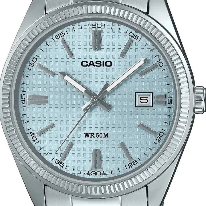 ​reloj unisex clásico Casio MTP-1302PEC-2A 44.2 × 38.5 × 9.2 mm 50m WR  correa de acero - 1