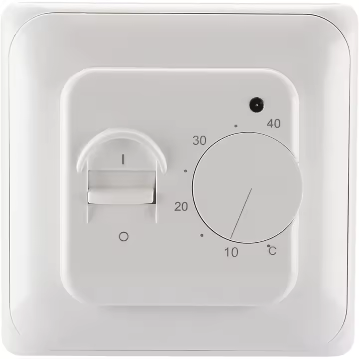 Termostato de suelo eléctrico manual con sonda AC 220V 16A, control del termostato de suelo mecánico [Clase Energética A ++] - 1