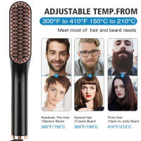 Peine Cepillo De Pelo Eléctrico Para Hombres Y Mujeres Estilizador De Barba Cerámico Inteligente Rotativo Herramienta De Peinado Con Temporizador De 220° C - details 2