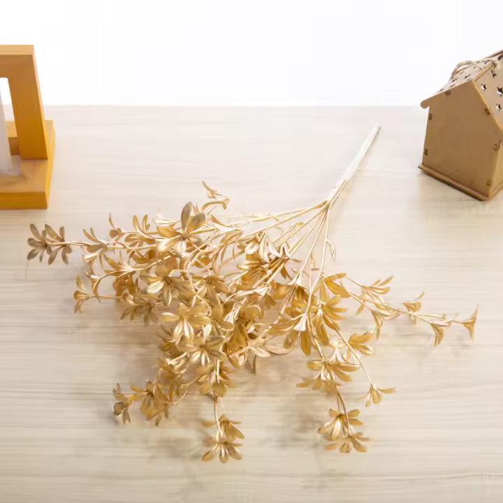 Abanico De Palma Artificial Hojas De Eucalipto Para Navidad Boda Decoración De Hogar Y Habitaciones Arreglo Floral DIY Crafts - 1