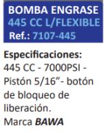 BOMBA ENGRASE 445 CC L/FLEXIBLE DE LA MARCA BAWA - details 0