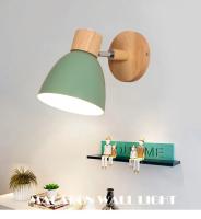 Lámpara De Pared Moderna Nórdica De Madera Recargable En 6 Colores Luz Interior Para Sala De Estar Dormitorio Lámpara De Noche E27 - details 1