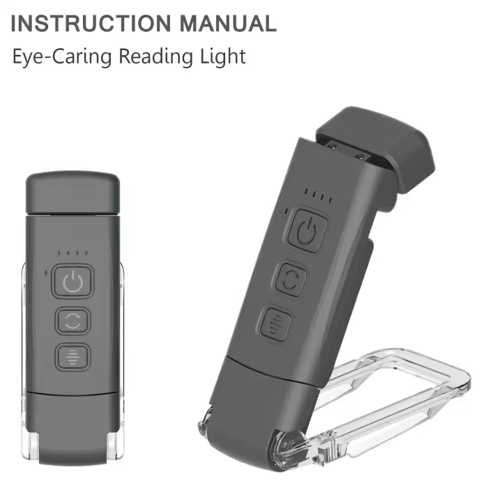 Nueva lámpara de lectura con clip, lámpara de escritorio con clip para libros, lámpara de partituras musicales, lámpara de lectura con tarjeta, lámpara USB, luz de noche, lámpara de marcapáginas - 1