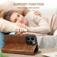 SUTENI Funda De Teléfono De Cuero Magnética Para iPhone Con Porta Tarjetas Diseño De Cierre En Forma De Concha Compatible Con Modelos Diferentes - details 22