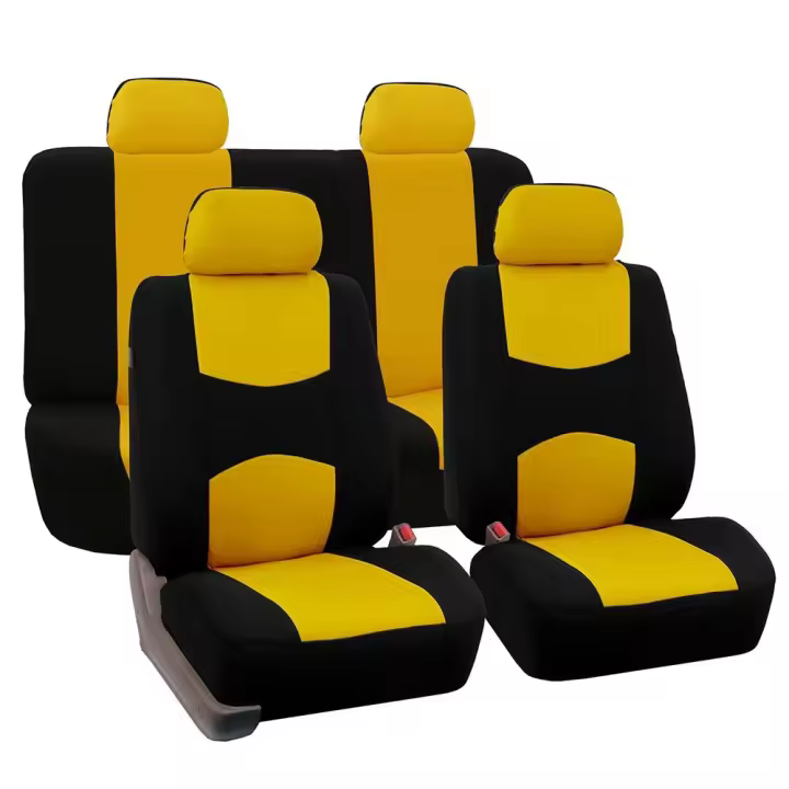 Funda universal para asiento de Coche de Cinco plazas, faja plana, asiento de coche, juego de 9 piezas - 1