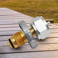 Adaptador De Recarga De Propano Para Estufa De Gas En Latón Conector De Botella De Aluminio Para Camping Y Actividades Al Aire Libre - details 4