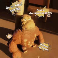 Juguete Antiestrés Gigante De Gorila Divertido Muñeco De Relleno Suave Indestructible Figura Creativa Para Decompresión - details 2