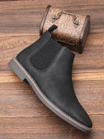 Botas Chelsea Para Hombre 40-46 2023 Moda Confortable Marca #CL5321 Sintético Antejo Suela TPR Cierre Elastic Band Tobilleras - details 4