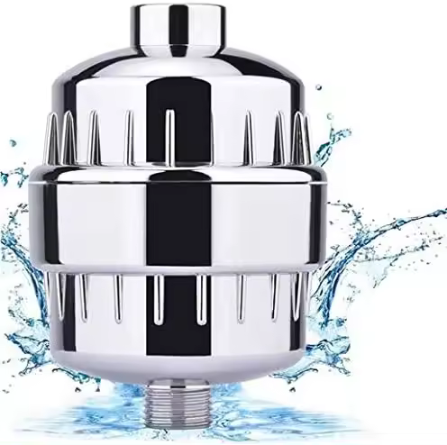 Filtro de ducha, filtro antical para ducha: filtra cloramina, flúor y metales pesados, filtro de ducha con cartuchos reemplazables: suaviza el agua dura, protege la piel y el cabello - 1