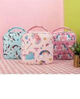 Bolsa De Almuerzo Unicornio Para Niños Y Estudiantes Con Correa Ajustable Y Diseño De Dibujos Animados Termo Para Nevera - details 0