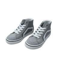 Zapatos altos de lona para niño y niña con cordones y suela de goma ANDY-Z AN2392 gris - details 3
