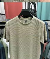 Camiseta De Hombre Para Verano Transpirable Con Mangas Cortas Estilo Casual Cuello Redondo Top De Seda Helada Para Sensación De Frío - details 5