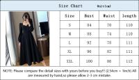 Vestido Largo Elegante De Mujer Con Manga Puff Elegante Vestimenta Para Bodas Y Noches Viejas Moda Cintura Alta Ajustada Para Fiestas De Noche - details 0