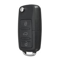 Carcasa De Llave Remota Para Coche Volkswagen Carcasa Plegable De Plástico Para Llave De Compartment Con Anillo Para Guardar Llave Secreta - details 2