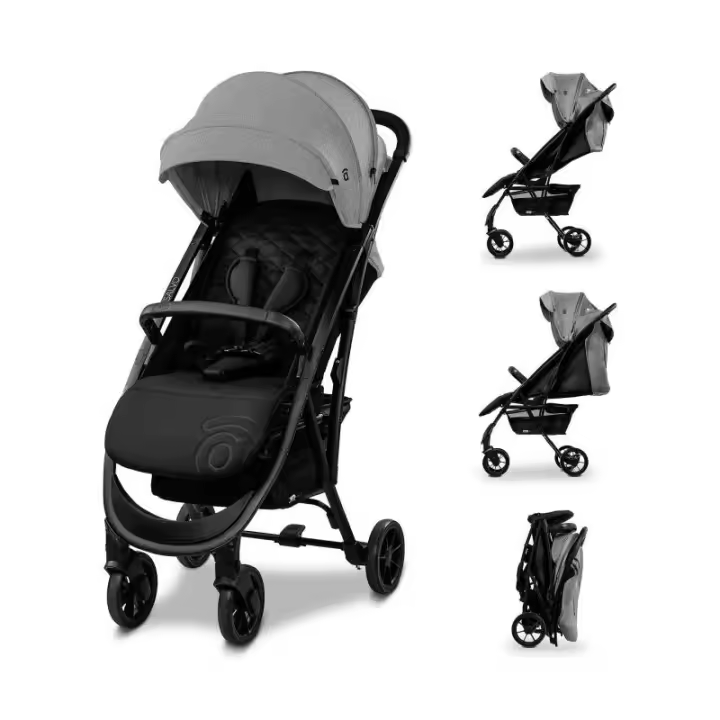 Asalvo Silla de Paseo Cotton 2 Gris - Seguridad y Comodidad para tu Bebé - 1