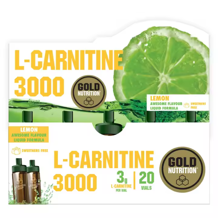 GoldNutrition L-Carnitina 3000 mg Limón 20 Viales - 1