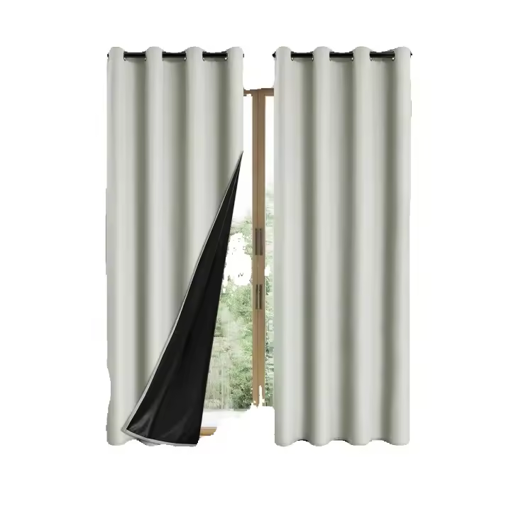 Cortinas opacas para dormitorio y Salón, Modernes cortinas de poliéster. - 1