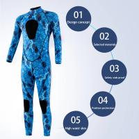 Traje De Neopreno Para Pesca Y Natación 3mm Camuflaje Adulto Completo Termal Para Surf Y Snorkel Azul Verde JoyMaySun - details 1