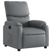 vidaXL Sillón reclinable de cuero sintético Negro, Crema, Marrón Sillon Dormitorio Sillon Comodos Silla Relax Sillón Sofá - details 2