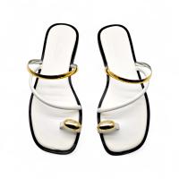 Calzados soraia, Sandalias Planas de Mujer con anillo dorado y Detalles Metálicos, Estilo Minimalista con Tira Dedo, Diseño Elegante para Verano, Perfectas para Playa, Paseos o Eventos Casuales ✅ Entrega 24/72h a España (península) Playa Metal Playa Playa - details 2