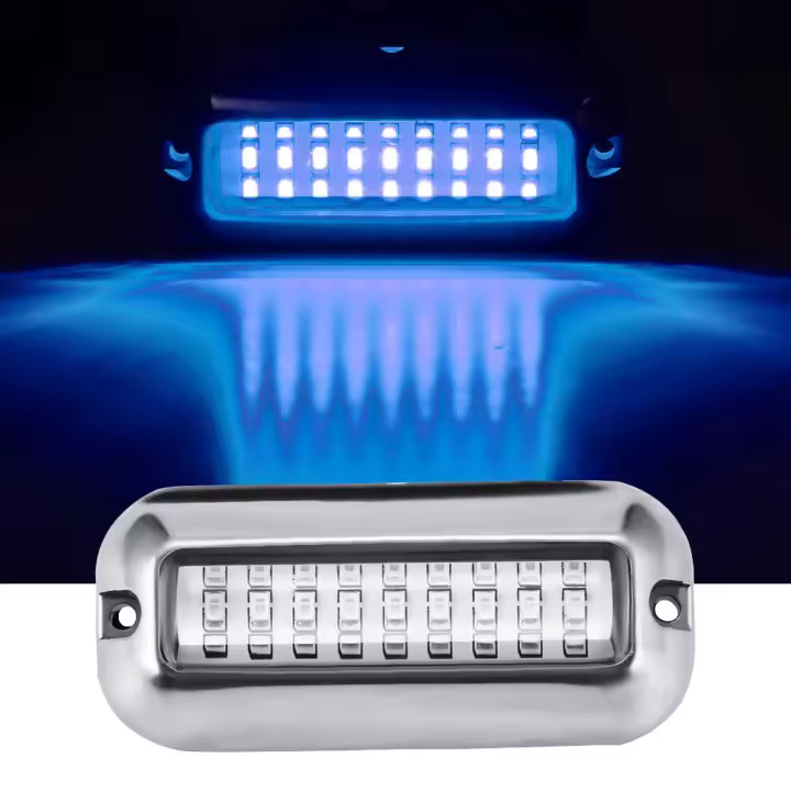 Luz De Babor Para Barco 27LED 12V Luz Marítima Impermeable IP68 Accesorio Para Pontón Y Barco Luz Underwater Para Marine Ship - 1