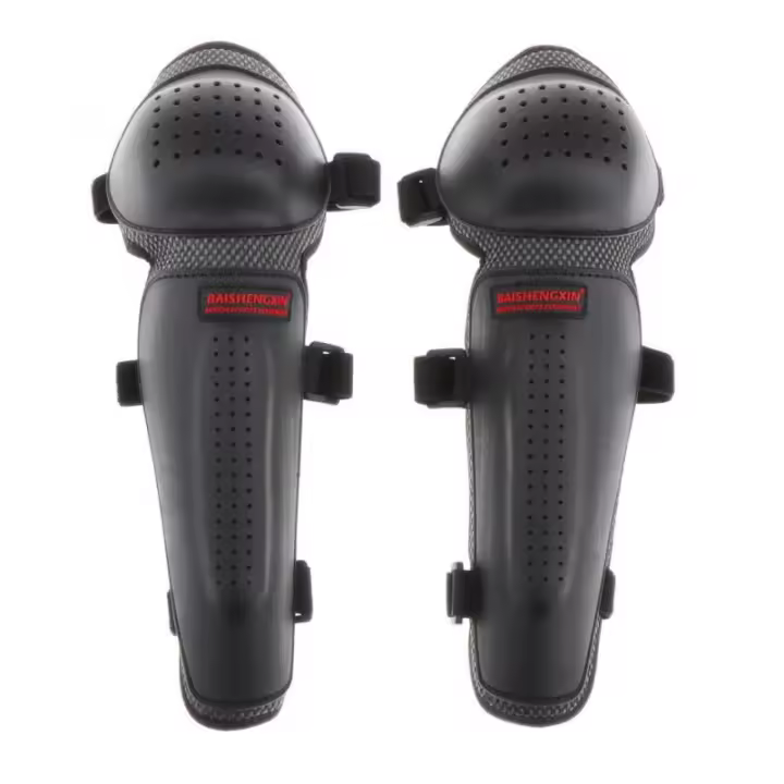 Protector De Rodilla Y Codo Para Motocicleta ATV Motocross Negro Guardia Anticaída Para Motociclista Mountain Biking - 1