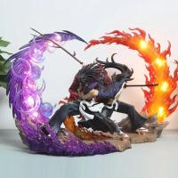 Figura De Acción Demon Slayer Kokushibo Luminiscencia Automática Fierce Battle PVC Modelo Tsugikuni Yoriichi Juguete De Colección Para Adultos - details 5