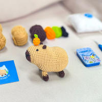 Kit De Crochet De Capybara Regalo De Navidad Para Principiantes Incluye Hilo Fácil Kit De Manualidades Para Amantes Del Crochet - details 2