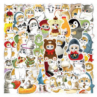 55PCS Pegatinas De Gato Cartoon Kawaii Mofusand Para Decoración De Skateboard Luggage Guitarra Y Teléfono Material De Papel Sintético - details 8