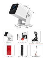 Proyector Mini TD80W HD 1080P 4K Android Con WiFi 5G 3D Smart TV Portátil Para Cine En Casa Tecnología LED Resolución De 1920x1080dpi - details 22