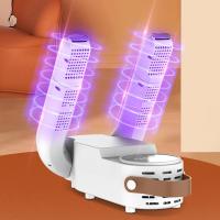 Secador de botas para trabajo, secador de zapatos con soplador de calor, secador de guantes y calentador de botas - Estante de secado ajustable a 180° - Puertos de secado telescópicos y flexibles - Temporizador inteligente - Blanco - details 4