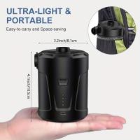 Bomba de Aire Eléctrica para Inflables 5200mAh Bomba de Colchón de Aire Recargable Portátil Mini Inflador/Deflador para Camping al Aire Libre, Cojines Inflables, Camas de Colchón de Aire, Anillo de Natación - details 2