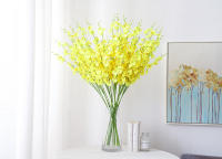 Orquídea Amarilla Artificial Para Boda Decoración De Hogar Y Vajillas Phalaenopsis Plantas Puestas En Vaso DIY Flores Silken - details 6
