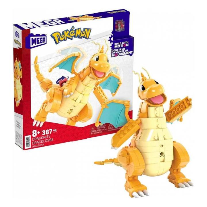 MEGA CONSTRUX POKÉMON DRAGONITE 388 BLOQUES DE MATTEL