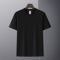 Camiseta De Algodón Puro Para Hombre Con Mangas Cortas Cuello Redondo Estilo Suelto De Hombro Para El Verano - details 5