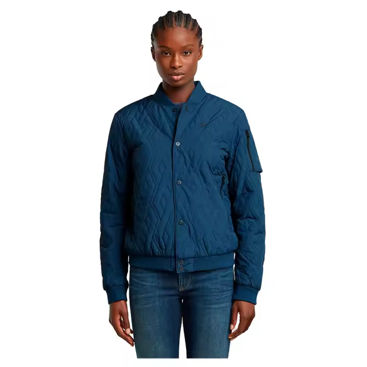 Ropa mujer Chaquetas G-star Chaqueta Bomber Quilted Azul - 1