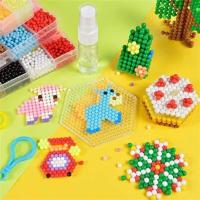 Kit De Manualidades DIY Con Cuentas Adhesivas De Agua 4.5mm Set Creativo Para Refill Juguete 3D PUZZLE Para Niños De 3-6 Años Material Plástico - details 1