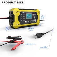 Cargador De Batería Para Coche Y Motocicleta Táctil 12V 8A 10A Con Pantalla LCD Digital Reparación De Pulso Cargador Inteligente Y Rápido - details 7