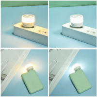 Lámpara De Noche LED USB Plug 5V Protección Ocular Para Lectura Y Computadora Luz Mini Para Libros Y Carga De Energía Móvil - details 1