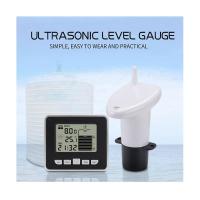 Inalámbrico ultrasónico tanque de agua medidor de nivel de líquido con sensor de temperatura Pantalla de tiempo de nivel de agua - details 2