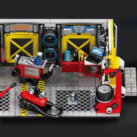 SEMBO 674pcs Kit De Bloques De Construcción Para Vehículos De Carreras Escena De Garage Juguetes Para Niños Niños Hombres Regalos Bloques De Ciudades Deportivas Para Jóvenes De 6 a 12 Años - details 3