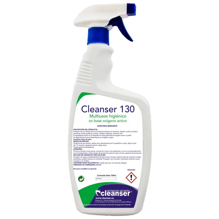 Cleanser 130 Limpiador multiusos en base oxígeno activo - 1