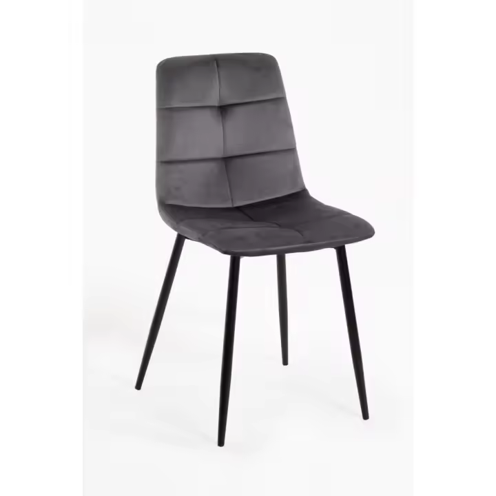 Silla Daris Terciopelo - Gris oscuro - 1