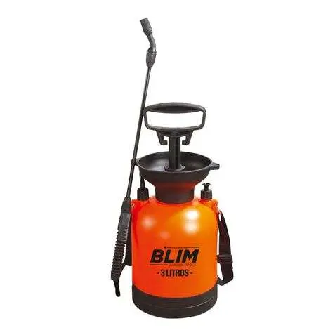 Blim sulfatadora/pulverizador de mano 3l - bomba con presion hasta 3 bar - boquilla regulable - correa para colgar al hombro - 1